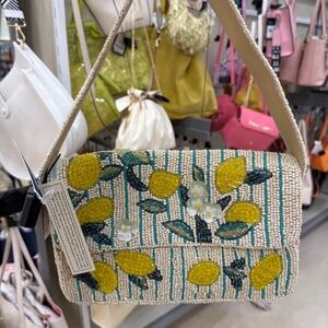 VIRAL MARSHALLS LEMON BEADED BAG